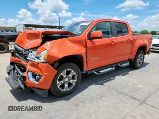 2020 Chevrolet Colorado 2WD Z71 with VIN 1GCGSDEN8L1243994, listed as a Copart auction lot 61609345 with 123,428 mi miles and Salvage title. Bid and sale history available at DreamBid. Image 1.