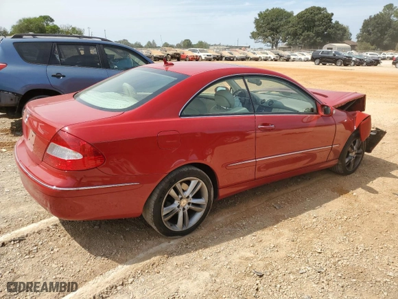 2008 Mercedes-Benz CLK-Class 3.5L with VIN WDBTJ56H48F234136, listed as a Copart auction lot 70967244 with 63,501 mi miles and Salvage Title. Bid and sale history available at carsss.com. Image 3.