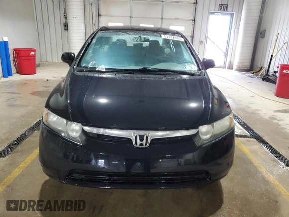 2008 Honda Civic LX with VIN 1HGFA16548L025026, listed as a Copart auction lot 53127385 with 178,182 mi miles and Salvage Title. Bid and sale history available at DreamBid. Image 5.