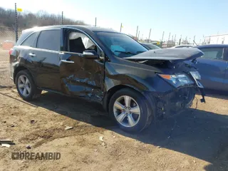 2011 Acura MDX with VIN 2HNYD2H2XBH525102, listed as a IAAI auction lot 41791472 with 165,355 mi miles. Bid and sale history available at carsss.com. Image 1.