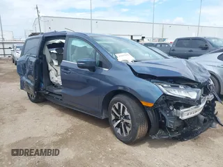 2025 Honda Odyssey EX-L with VIN 5FNRL6H68SB051518, listed as a IAAI auction lot 41915253 with Not Provided miles. Bid and sale history available at carsss.com. Image 1.