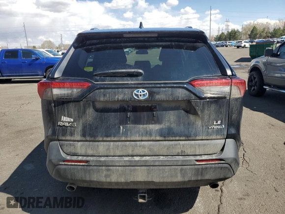 2021 Toyota RAV4 Hybrid LE with VIN 4T3L6RFV5MU006056, listed as a Copart auction lot 51797665 with 81,169 mi miles and Salvage Title. Bid and sale history available at carsss.com. Image 6.