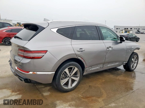 2021 Genesis GV80 with VIN KMUHCESC2MU040722, listed as a Copart auction lot 52934215 with 31,049 mi miles and Clean title. Bid and sale history available at DreamBid. Image 3.