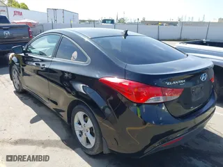 2013 Hyundai Elantra Coupe GS with VIN KMHDH6AE4DU023377, listed as a IAAI auction lot 41847471 with 134,772 mi miles. Bid and sale history available at carsss.com. Image 3.