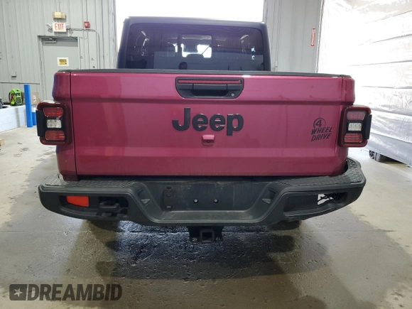 2024 Jeep Gladiator Sport S with VIN 1C6HJTAG9RL126938, listed as a Copart auction lot 54168665 with 6,975 mi miles and Salvage title. Bid and sale history available at DreamBid. Image 6.