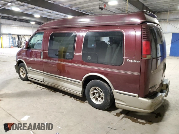 2002 Chevrolet Express z VIN 1GBFG15R921215686, wystawiony jako Copart lot #75614424 z przebiegiem Nie podano mil oraz Szkody całkowita. Historia ofert i sprzedaży dostępna na DreamBid. Obrazek 2.