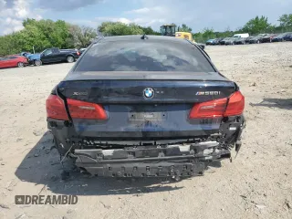 2020 BMW 5 Series M550i xDrive with VIN WBAJS7C03LCD00279, listed as a Copart auction lot 55698035 with 76,057 mi miles and Clean title. Bid and sale history available at DreamBid. Image 6.