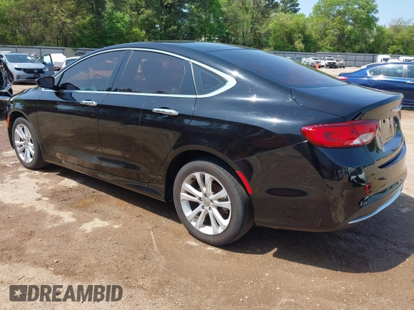 2015 Chrysler 200 Limited with VIN 1C3CCCABXFN661489, listed as a IAAI auction lot 41919598 with 169,131 mi miles. Bid and sale history available at carsss.com. Image 3.