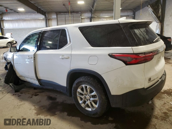 2022 Chevrolet Traverse LS with VIN 1GNEVLKW6NJ172911, listed as a Copart auction lot 41827235 with 36,577 mi miles and Salvage Title. Bid and sale history available at carsss.com. Image 2.
