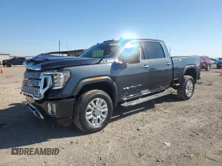 2022 GMC Sierra 2500HD Denali z VIN 1GT49REY4NF233975, wystawiony jako Copart lot #46403405 z przebiegiem 17 442 mil mil oraz Szkoda całkowita • Salvage title. Historia ofert i sprzedaży dostępna na DreamBid. Obrazek 1.