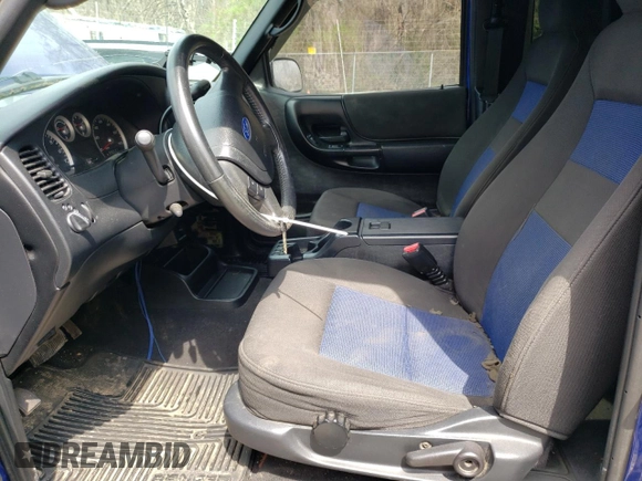 2005 Ford Ranger XLT z VIN 1FTZR45EX5PA03656, wystawiony jako Copart lot #53868545 z przebiegiem 181 970 mil mil oraz Czysty tytuł • Clean title. Historia ofert i sprzedaży dostępna na DreamBid. Obrazek 7.