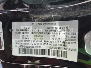 2012 Mazda CX-9 Sport с VIN JM3TB2BA9C0349324, выставлен на аукционе IAAI как лот 42302784 с пробегом 205 846 миль миль и . История ставок и продаж доступна на DreamBid. Изображение 9.