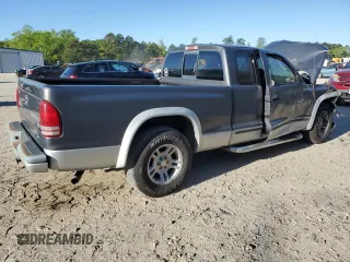 2004 Dodge Dakota SLT with VIN 1D7GL42KX4S597346, listed as a Copart auction lot 52591965 with 116,280 mi miles and Salvage Title. Bid and sale history available at carsss.com. Image 3.