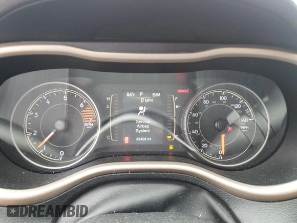 2017 Jeep Cherokee Sport with VIN 1C4PJMAB3HW621289, listed as a Copart auction lot 59317145 with 89,428 mi miles and Salvage title. Bid and sale history available at DreamBid. Image 9.