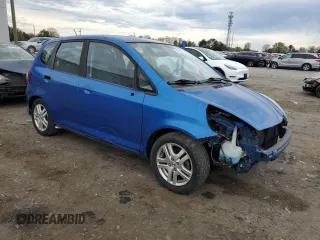 2008 Honda Fit Sport with VIN JHMGD38668S003495, listed as a Copart auction lot 51862285 with 60,592 mi miles and Salvage Title. Bid and sale history available at carsss.com. Image 4.