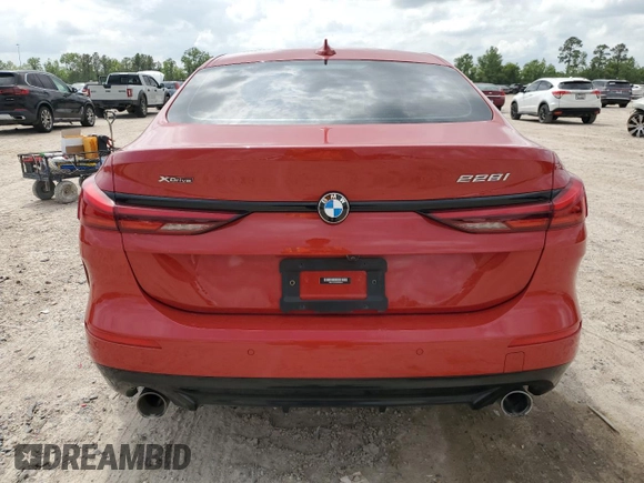 2021 BMW 2 Series 228i xDrive with VIN WBA73AK07M7H04248, listed as a Copart auction lot 52627395 with 25,407 mi miles and Clean Title. Bid and sale history available at carsss.com. Image 6.