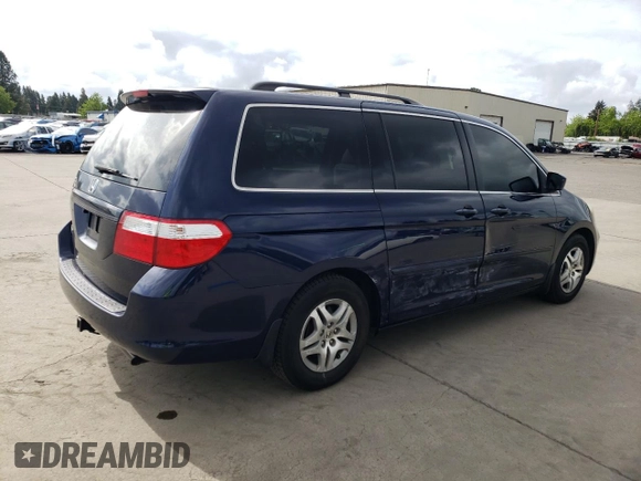 2006 Honda Odyssey EX with VIN 5FNRL38436B089189, listed as a Copart auction lot 57311505 with 165,325 mi miles and Salvage title. Bid and sale history available at DreamBid. Image 3.