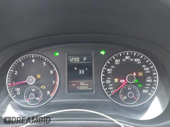 2012 Volkswagen Passat S with VIN 1VWAH7A35CC107902, listed as a IAAI auction lot 41243434 with 158,889 mi miles and . Bid and sale history available at DreamBid. Image 7.