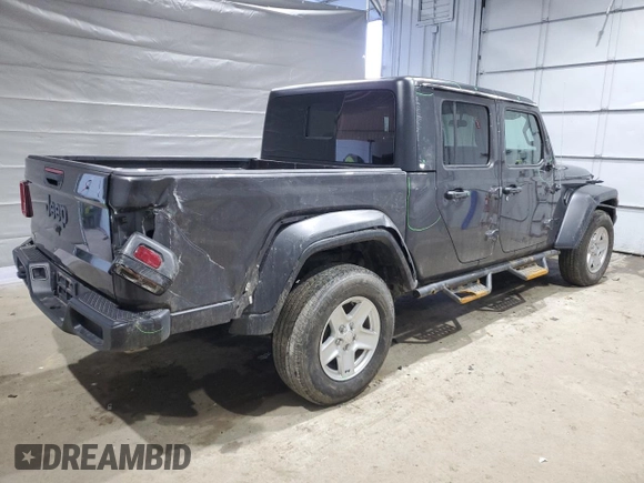 2020 Jeep Gladiator Sport S with VIN 1C6HJTAG3LL161496, listed as a Copart auction lot 48807525 with 88,429 mi miles and Salvage title. Bid and sale history available at DreamBid. Image 3.