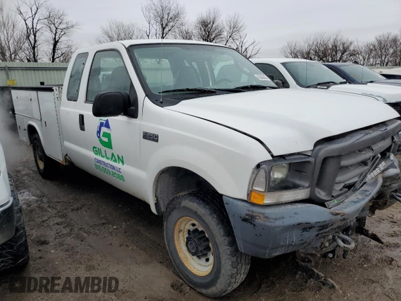 2004 Ford F-250 with VIN 1FDNX21L44ED76226, listed as a Copart auction lot 42002655 with 145,201 mi miles and Salvage title. Bid and sale history available at DreamBid. Image 4.