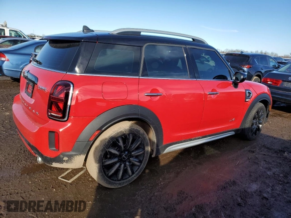 2021 MINI Countryman Cooper S with VIN WMZ83BR05M3M80310, listed as a Copart auction lot 48104085 with 53,784 mi miles and Salvage title. Bid and sale history available at DreamBid. Image 3.