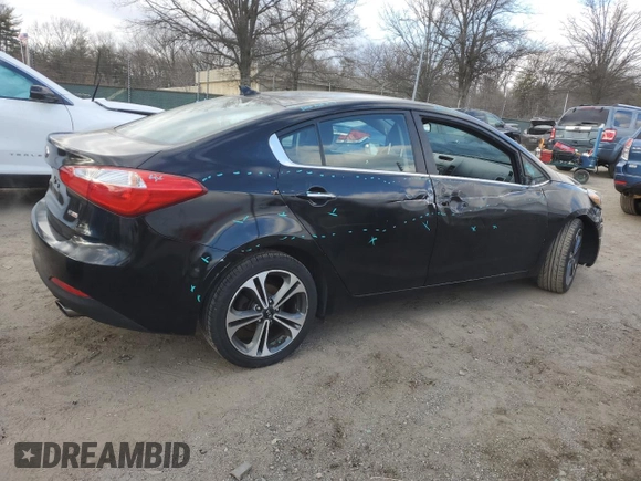 2014 Kia Forte EX with VIN KNAFX4A84E5207256, listed as a Copart auction lot 46250775 with 158,177 mi miles and Salvage Title. Bid and sale history available at carsss.com. Image 3.