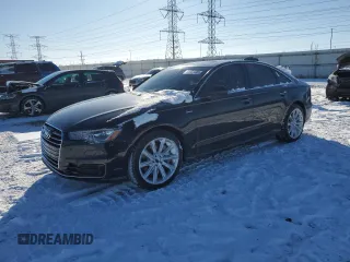 2016 Audi A6 Premium Plus with VIN WAUFGAFC2GN005627, listed as a Copart auction lot 44901195 with 103,779 mi miles and Salvage Title. Bid and sale history available at DreamBid. Image 1.