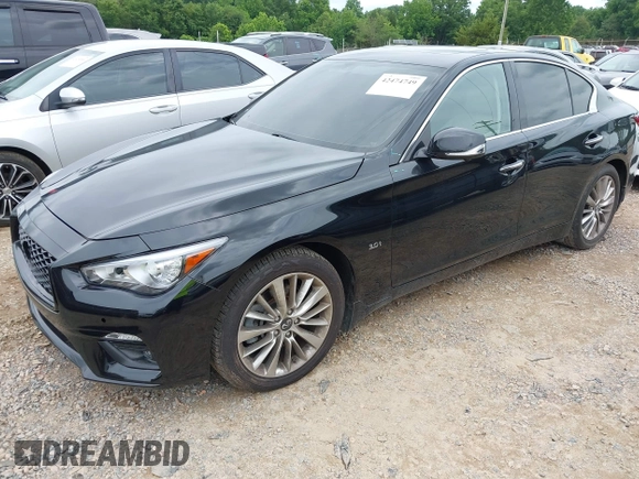 2020 Infiniti Q50 Luxe with VIN JN1EV7AR7LM250154, listed as a IAAI auction lot 42474749 with 32,796 mi miles and . Bid and sale history available at DreamBid. Image 19.