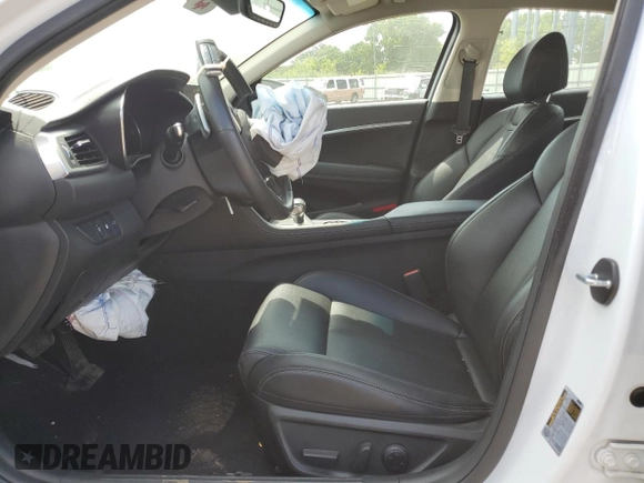 2023 Genesis G70 2.0T with VIN KMTG34TA9PU123771, listed as a Copart auction lot 62946065 with 43,171 mi miles and Salvage title. Bid and sale history available at DreamBid. Image 7.