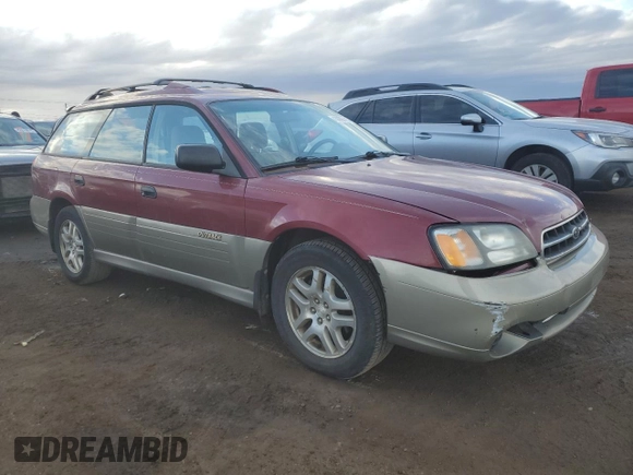2002 Subaru Legacy Outback with VIN 4S3BH675527642035, listed as a Copart auction lot 43069325 with 208,818 mi miles and Clean title. Bid and sale history available at DreamBid. Image 4.