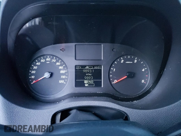 2023 Mercedes-Benz Sprinter with VIN W1Y5NCHY9PT141723, listed as a Copart auction lot 54197785 with 9,893 mi miles and Salvage Title. Bid and sale history available at DreamBid. Image 9.