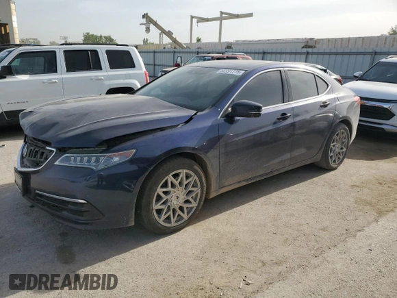 2015 Acura TLX Technology with VIN 19UUB2F5XFA009951, listed as a Copart auction lot 56991775 with Not provided miles and Salvage title. Bid and sale history available at DreamBid. Image 1.
