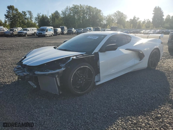 2023 Chevrolet Corvette 1LT with VIN 1G1YA2D40P5121108, listed as a Copart auction lot 72723454 with 13,079 mi miles and Salvage Title. Bid and sale history available at carsss.com. Image 1.