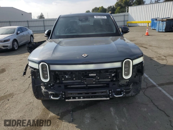 2022 Rivian R1T Adventure Package with VIN 7FCTGAAA7NN006498, listed as a Copart auction lot 89338075 with 46,384 mi miles and Salvage Title. Bid and sale history available at carsss.com. Image 5.