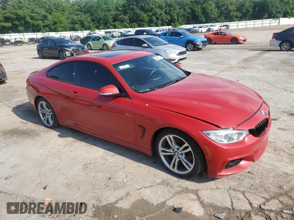 2014 BMW 4 Series 428i z VIN WBA3N3C5XEK230449, wystawiony jako Copart lot #58584305 z przebiegiem 114 341 mil mil oraz Czysty tytuł • Clean title. Historia ofert i sprzedaży dostępna na DreamBid. Obrazek 4.