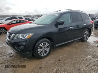 2017 Nissan Pathfinder S with VIN 5N1DR2MN0HC611967, listed as a Copart auction lot 47572445 with 145,249 mi miles and Salvage Title. Bid and sale history available at DreamBid. Image 1.
