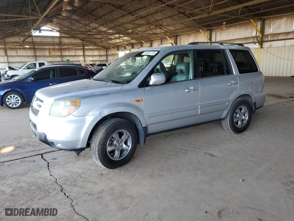 2006 Honda Pilot EX-L with VIN 5FNYF28536B029399, listed as a Copart auction lot 45531755 with 166,204 mi miles and Salvage Title. Bid and sale history available at carsss.com. Image 1.