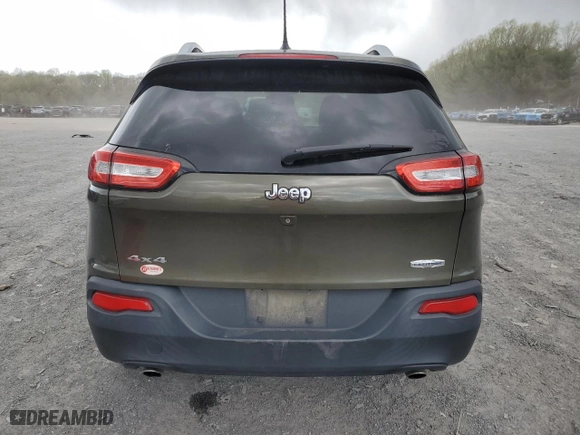 2014 Jeep Cherokee Latitude with VIN 1C4PJMCS4EW192981, listed as a Copart auction lot 53297325 with 109,006 mi miles and Salvage Title. Bid and sale history available at carsss.com. Image 6.