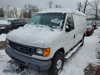 2006 Ford Econoline Cargo Van with VIN 1FTNE24W66DA71416, listed as a Copart auction lot 82983404 with 77,443 mi miles and Clean Title. Bid and sale history available at carsss.com. Image 1.
