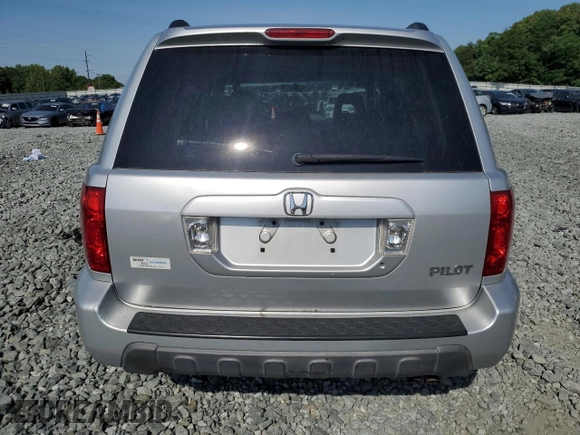 2005 Honda Pilot EX-L with VIN 2HKYF18505H500452, listed as a Copart auction lot 57552535 with 282,733 mi miles and Salvage title. Bid and sale history available at DreamBid. Image 6.
