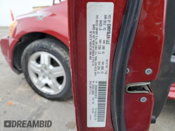 2009 Dodge Caliber SXT with VIN 1B3HB48CX9D108152, listed as a Copart auction lot 81012064 with 189,650 mi miles and Salvage Title. Bid and sale history available at DreamBid. Image 12.