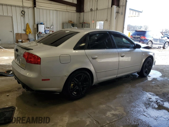 2006 Audi A4 2.0T with VIN WAUDF78E26A256634, listed as a Copart auction lot 48500125 with 139,267 mi miles and Non Repairable. Bid and sale history available at carsss.com. Image 3.