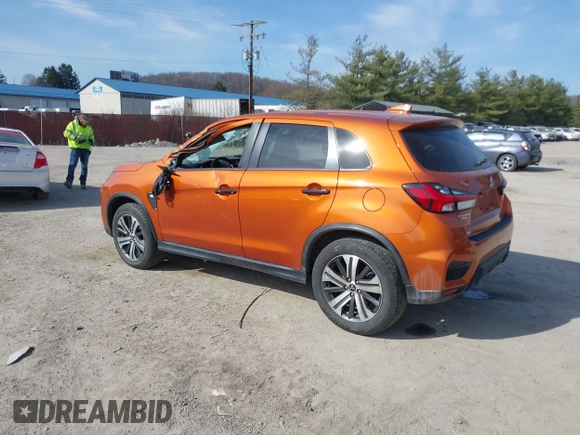 2020 Mitsubishi Outlander Sport ES 2.0 with VIN JA4AR3AU3LU023065, listed as a IAAI auction lot 41742981 with 25,642 mi miles. Bid and sale history available at carsss.com. Image 3.