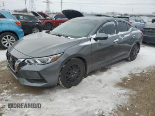 2021 Nissan Sentra S with VIN 3N1AB8BV5MY268336, listed as a Copart auction lot 41856315 with 56,640 mi miles and Salvage Title. Bid and sale history available at DreamBid. Image 1.