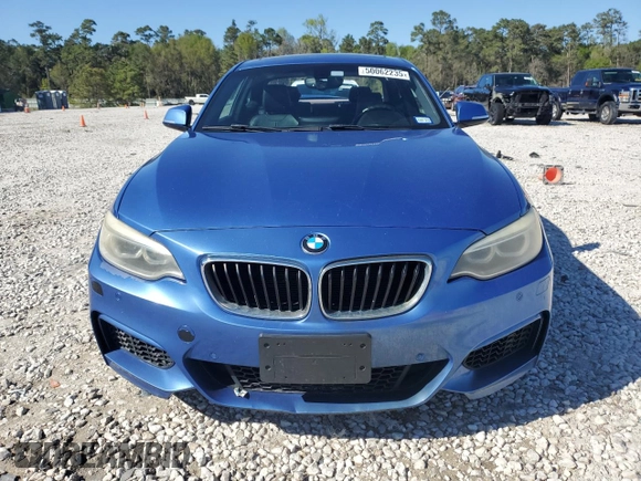 2015 BMW 2 Series 228i with VIN WBA1F5C50FV256672, listed as a Copart auction lot 50062235 with 120,213 mi miles and Salvage Title. Bid and sale history available at carsss.com. Image 5.