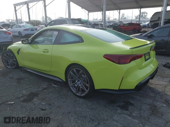 2025 BMW M4 Competition with VIN WBS23HK01SCS26831, listed as a IAAI auction lot 41473600 with 1 mi miles. Bid and sale history available at carsss.com. Image 3.
