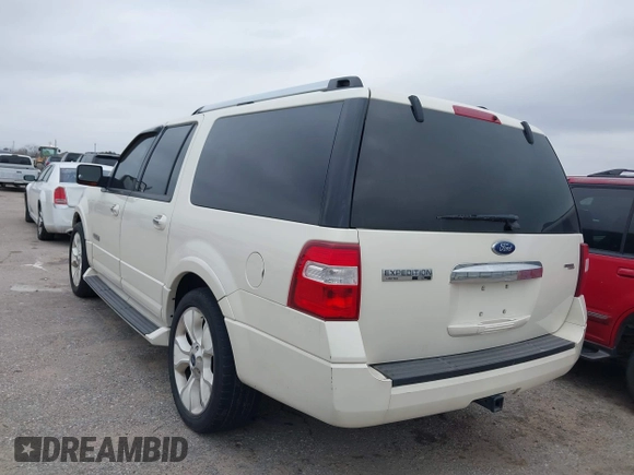 2007 Ford Expedition EL Limited with VIN 1FMFK19537LA89141, listed as a IAAI auction lot 41583578 with 232,462 mi miles. Bid and sale history available at carsss.com. Image 3.