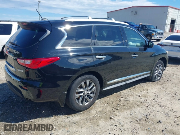 2015 Infiniti QX60 with VIN 5N1AL0MM4FC512551, listed as a IAAI auction lot 42336601 with 156,061 mi miles and . Bid and sale history available at DreamBid. Image 4.
