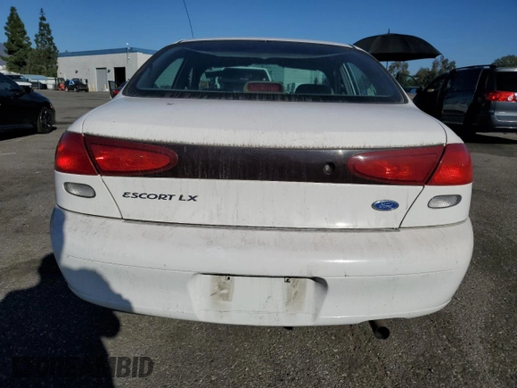 1997 Ford Escort LX with VIN 1FALP13PXVW380014, listed as a Copart auction lot 86107594 with 145,491 mi miles and Salvage Title. Bid and sale history available at carsss.com. Image 6.