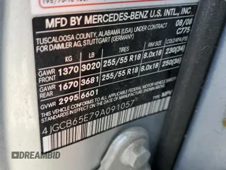 2009 Mercedes-Benz R 3.5L with VIN 4JGCB65E79A091057, listed as a Copart auction lot 52186915 with 99,173 mi miles and Salvage Title. Bid and sale history available at DreamBid. Image 14.
